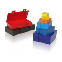 Etui plastique avec charnière pour petites pièces mécaniques