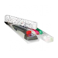 Tubes rectangulaires en plastique transparent