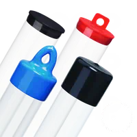 Tube d`emballage plastique transparent