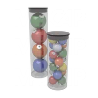 Tube transparent avec bouchon