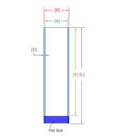 Containeur plastique de stockage Tube plastique à suspendre