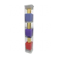 Tubes carrés en plastique transparent