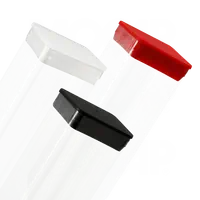 Tubes carrés en plastique